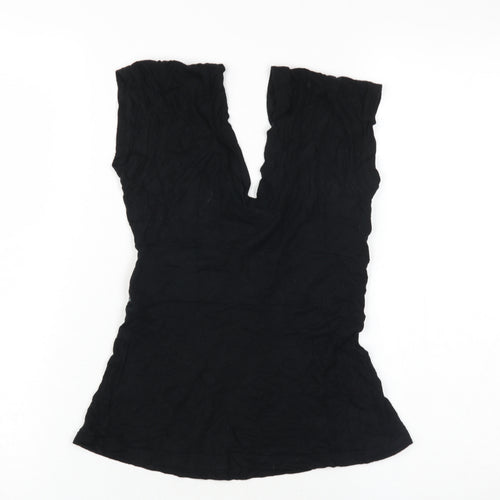 Warehouse Women’s Black V-Neck Sleeveless Top