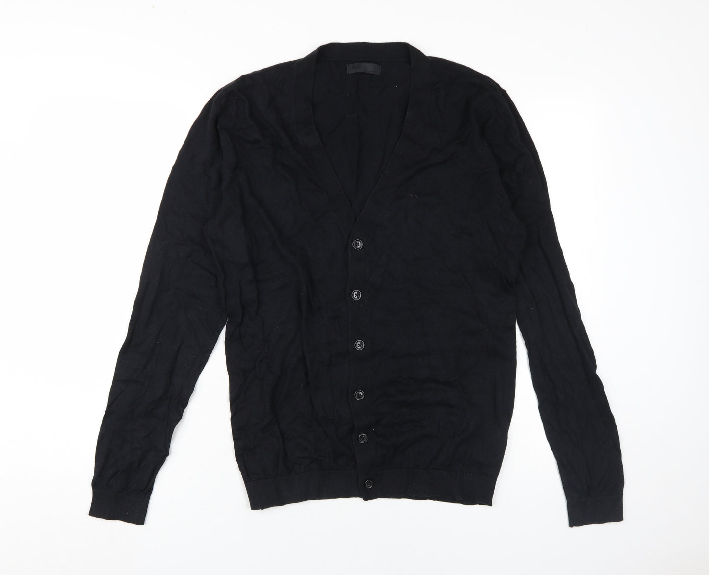 ASOS Men's Black Cardigan M Lightweight V-Neck