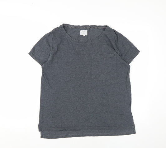 Next Women's Grey M Basic T-Shirt, Cotton Blend