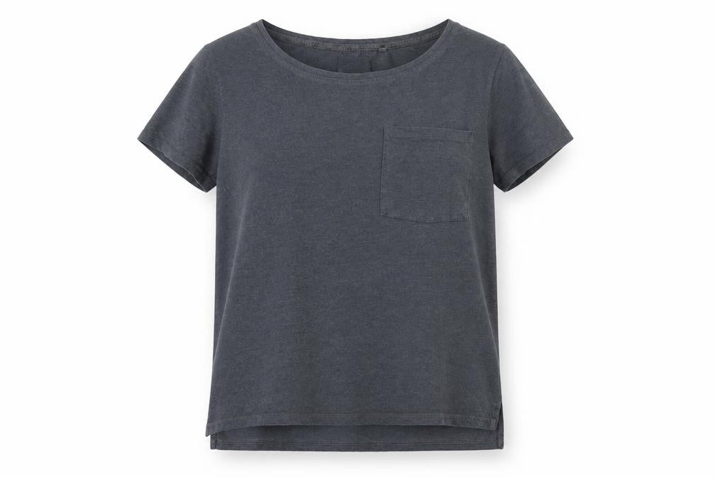 Front view of Next Women's Grey M Basic T-Shirt, Cotton Blend