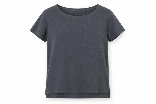 Front view of Next Women's Grey M Basic T-Shirt, Cotton Blend