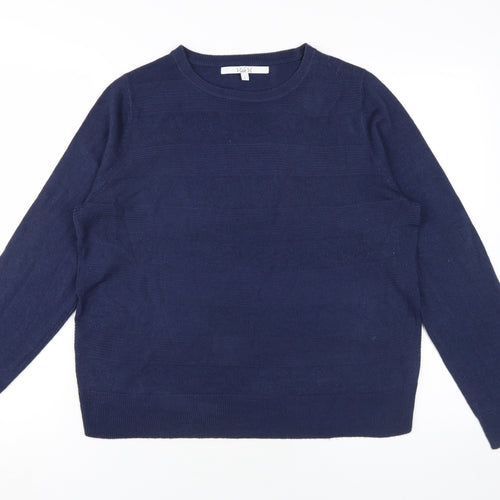VidaVi Women's Blue Pullover Jumper, Size L