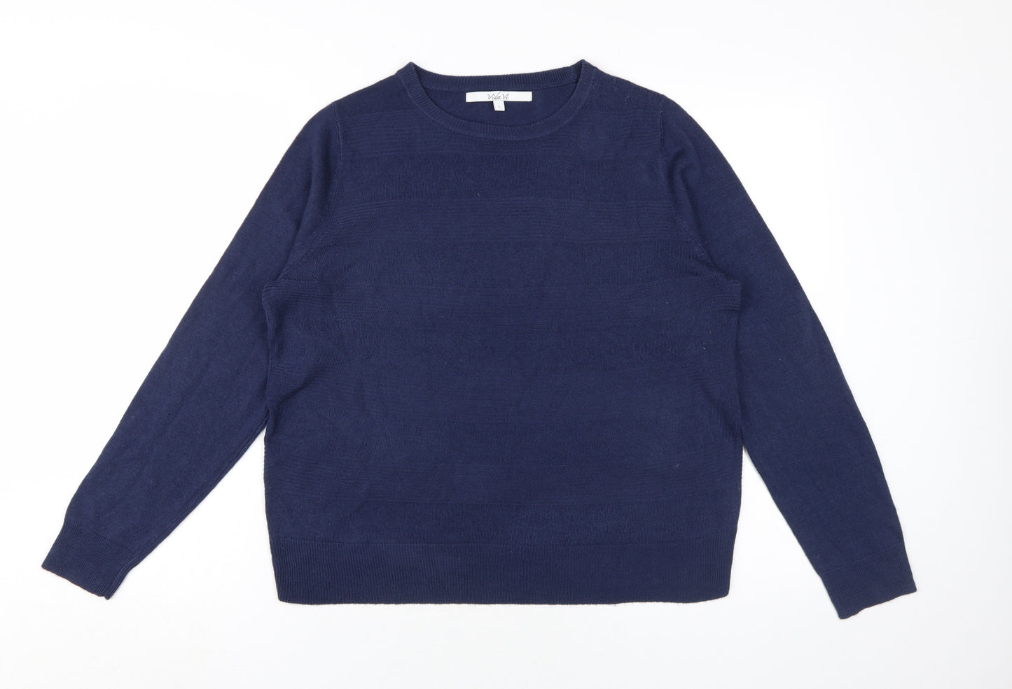 VidaVi Women's Blue Pullover Jumper, Size L