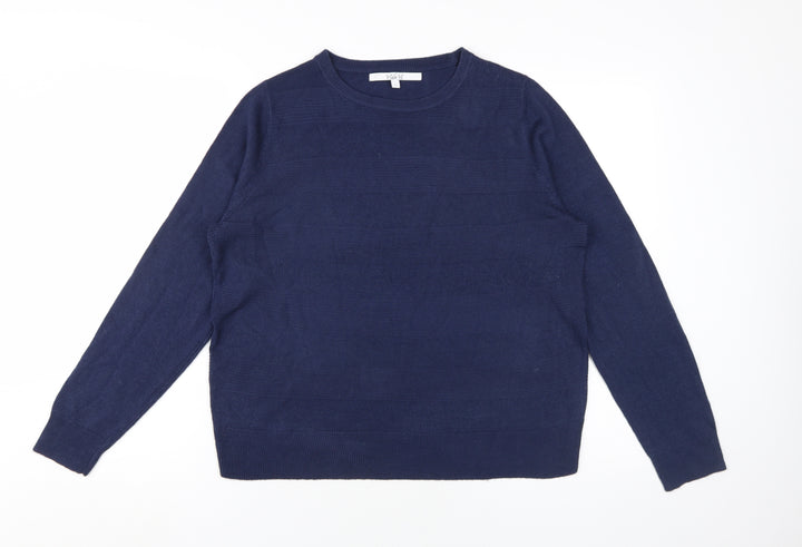 VidaVi Women's Blue Pullover Jumper, Size L