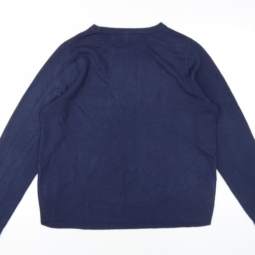 VidaVi Women's Blue Pullover Jumper, Size L