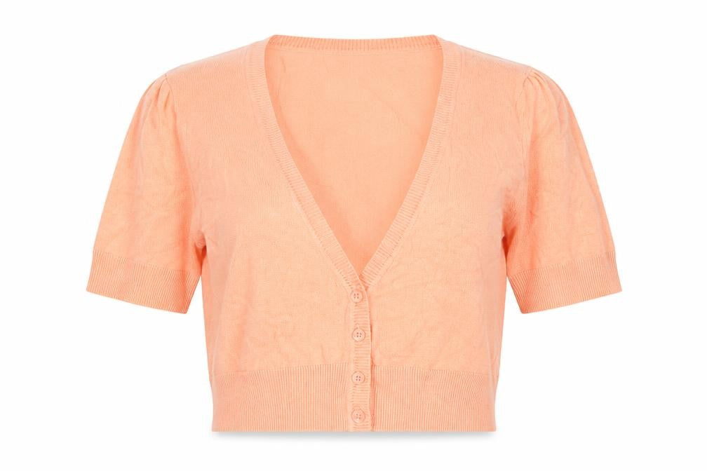 New Look Women's Orange Cardigan, Size 10, V-Neck Style