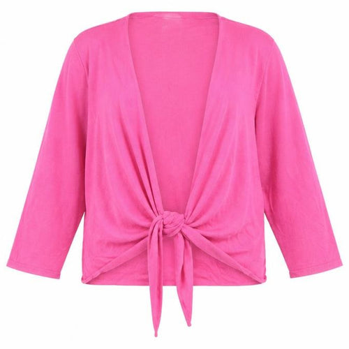 Bm Collection Women's Pink Cardigan XL 3/4 Sleeve