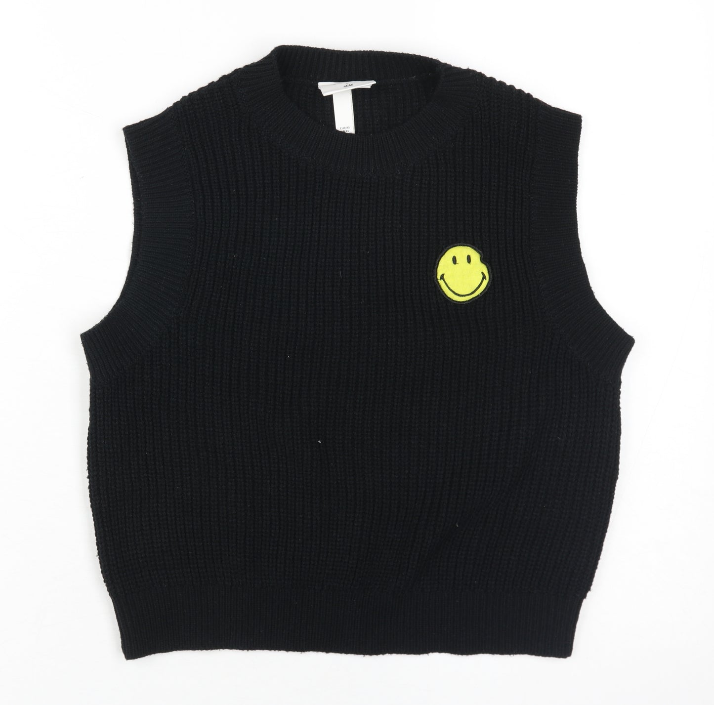 H&M Unisex Black Sleeveless Vest XS