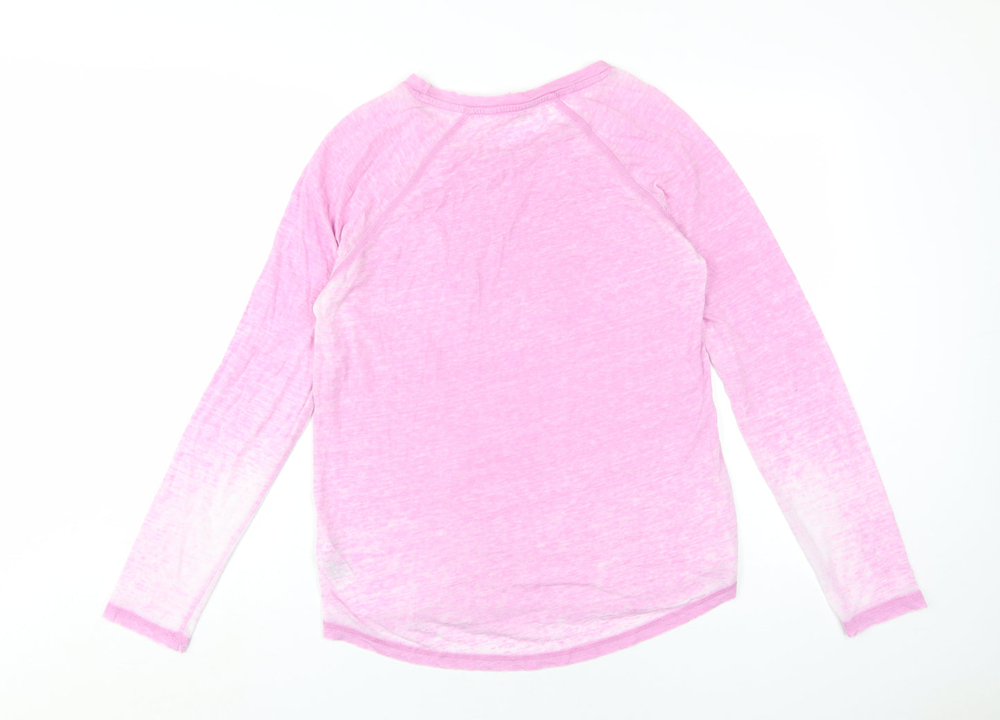 Next Women's Pink Raglan Long Sleeve T-Shirt - Size 10