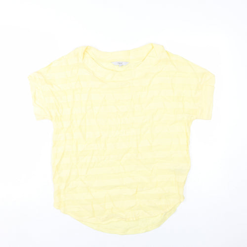 Next Women's Yellow Basic T-Shirt, Size 10, Casual