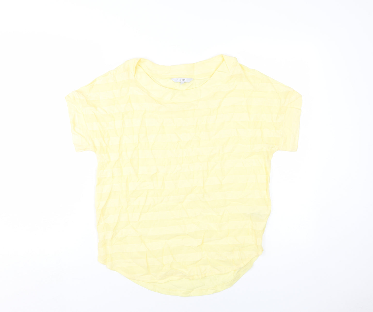 Next Women's Yellow Basic T-Shirt, Size 10, Casual