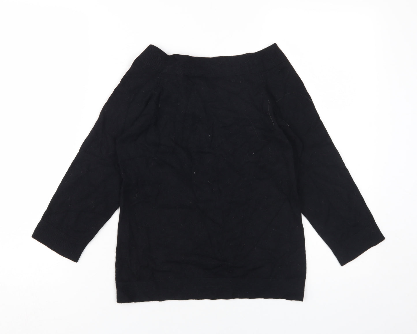 Marks and Spencer Women's Black Bow Blouse Size 10 Basic