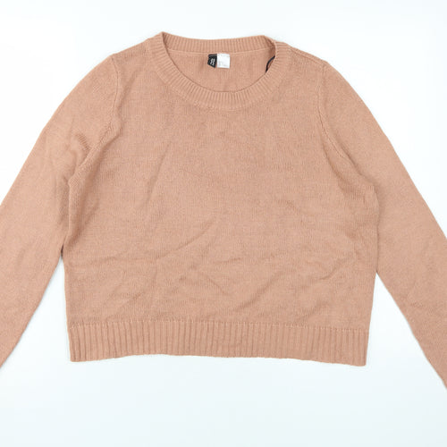 H&M Women's Beige Pullover Jumper, Size M