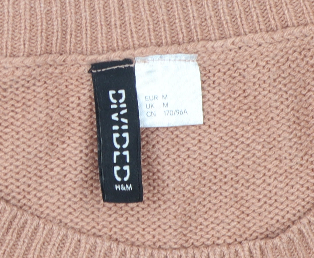H&M Women's Beige Pullover Jumper, Size M