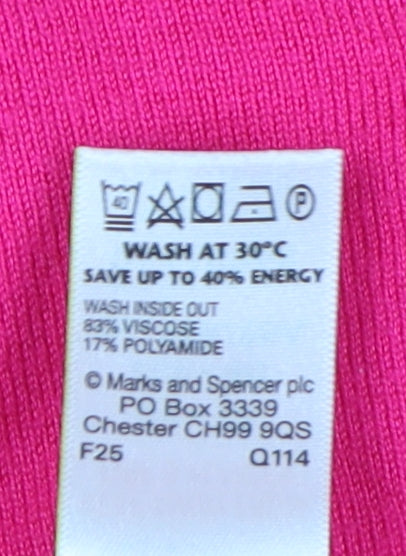 Marks and Spencer Women's Pink Cardigan Size 12