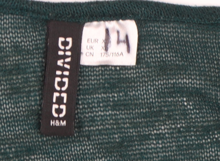H&M Divided Women's Green XL Cardigan