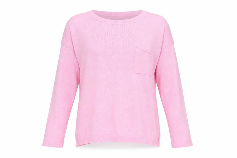 Front view of H&M Women's Pink jumper, Regular Fit, S