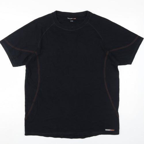 Marks and Spencer Men's Black T-Shirt Size L
