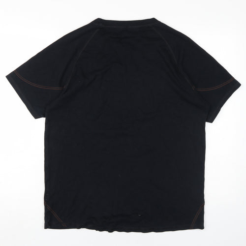 Marks and Spencer Men's Black T-Shirt Size L