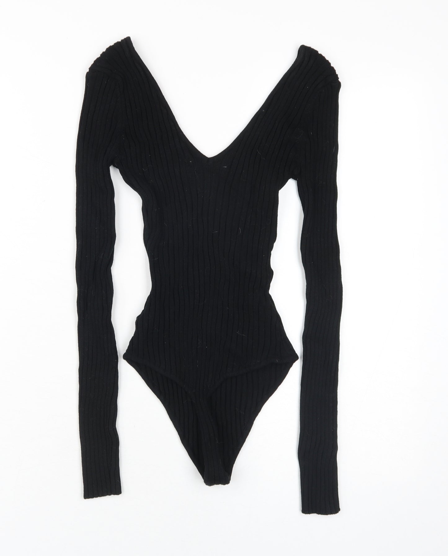Hera Collection Women's Black V-Neck Bodysuit M