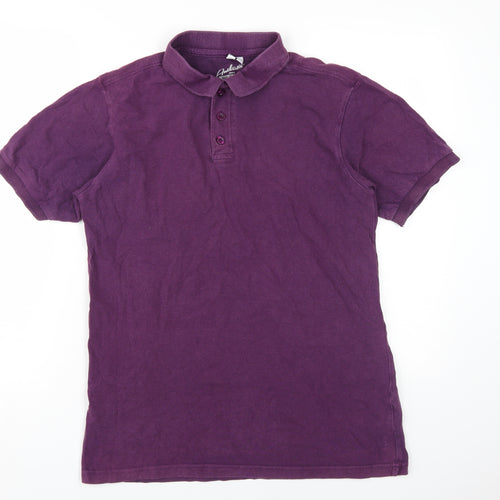 Incotex Jacamo Men's Purple Cotton Polo, M, Casual Wear