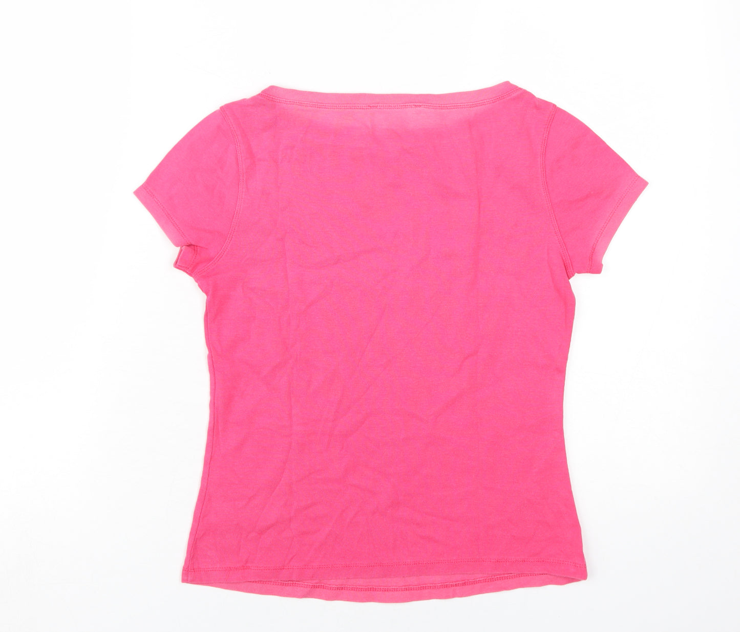 Marks and Spencer Women's Pink Size 10 Basic T-Shirt