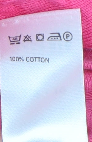 Marks and Spencer Women's Pink Size 10 Basic T-Shirt