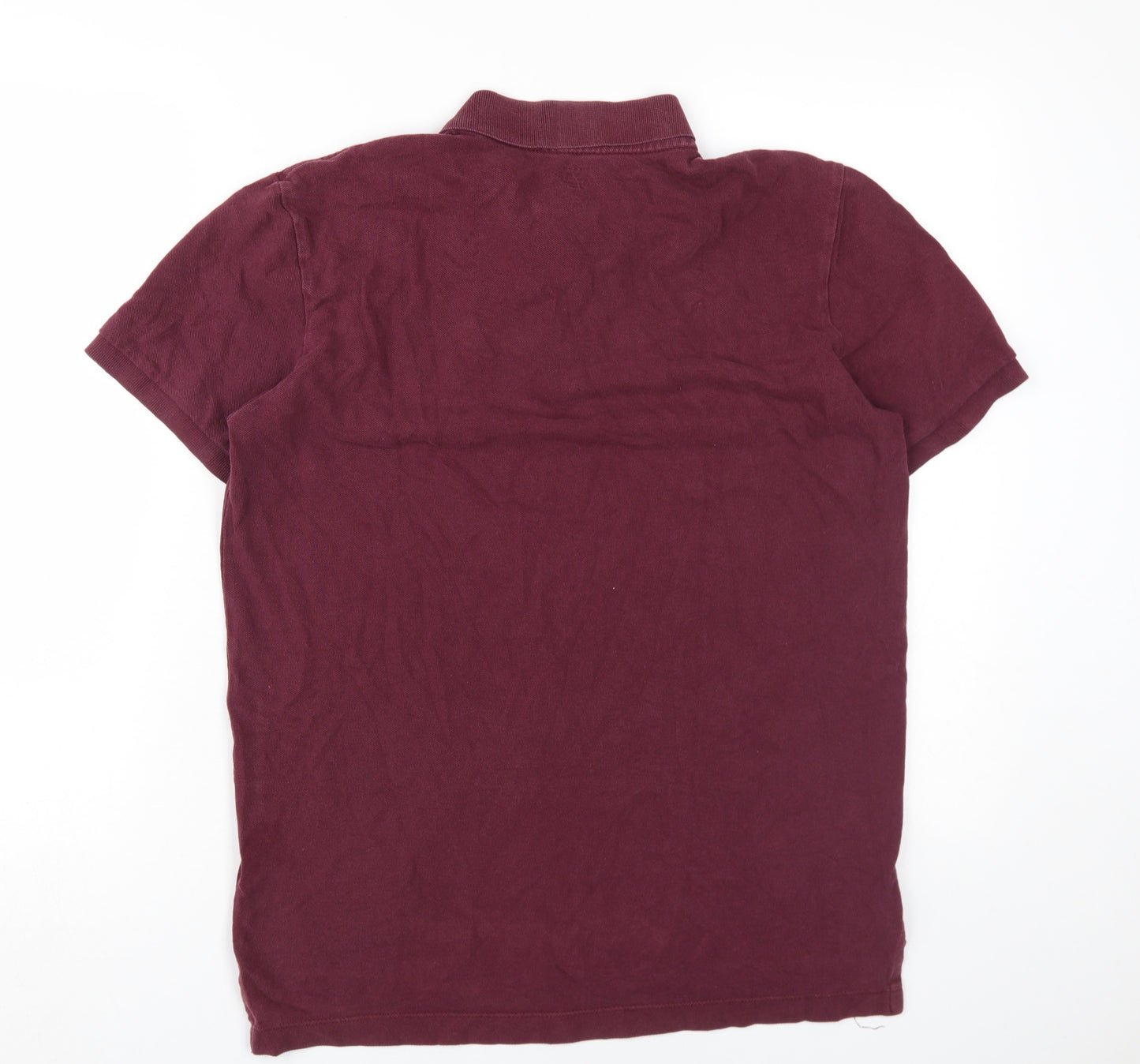 Gap Men's Purple Polo Shirt M Cotton Solid