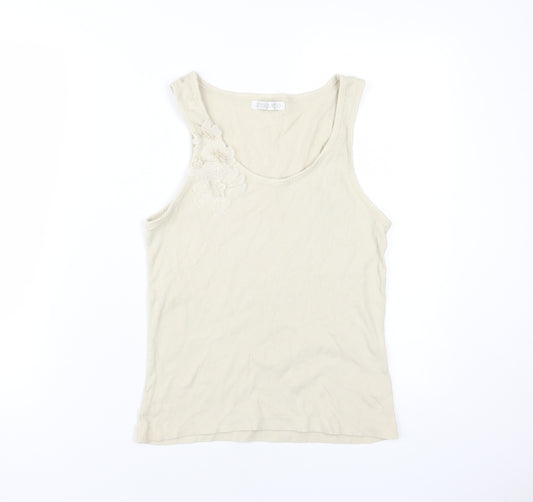 Jessica Reid Women's Beige Tank Top Size 16