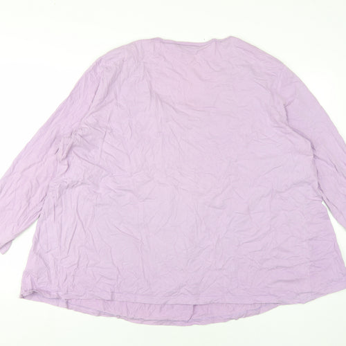 Mia Linea Women's Plus Purple 3/4 Sleeve T-Shirt Size 26/28