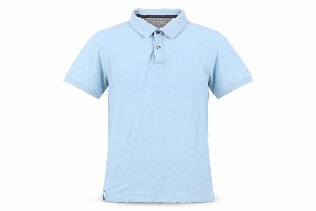 Marks & Spencer Men's Blue S Polo, Short Sleeve Casual Top