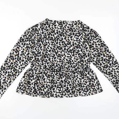 Wednesday's Girl Women's Animal Print Blouse S