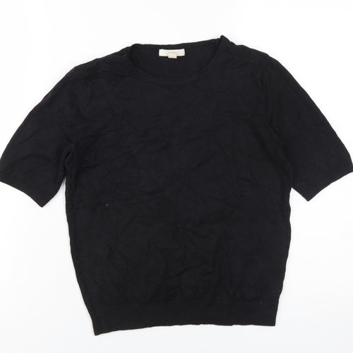 H&M Women's Black Crew Neck Jumper Size S