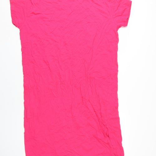 Marks and Spencer Women's Pink T-Shirt Dress, Size 20
