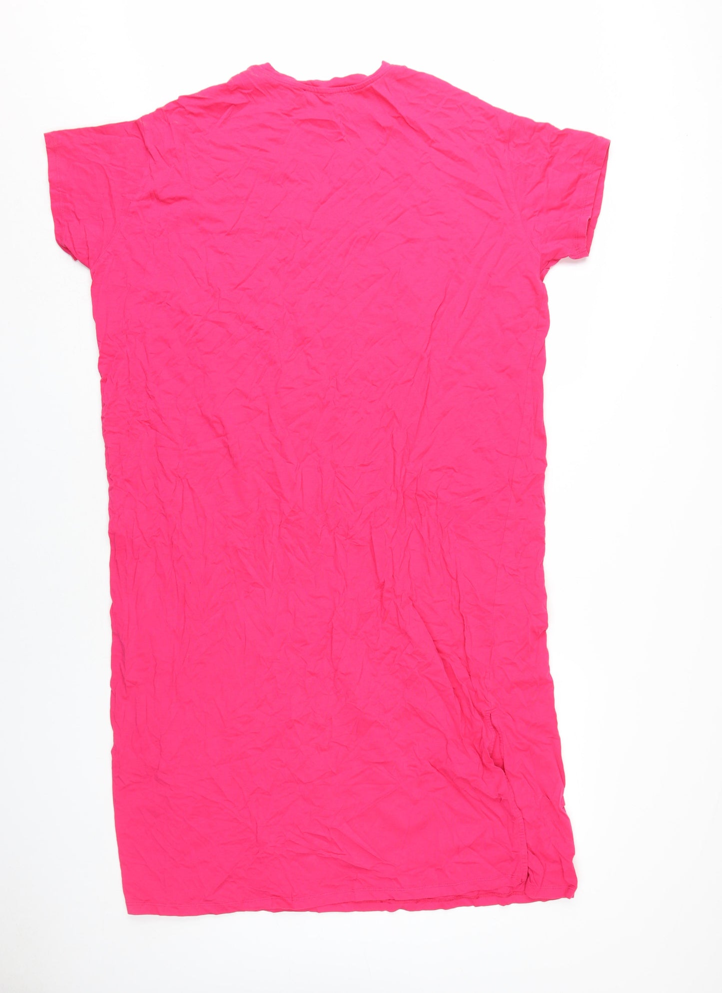 Marks and Spencer Women's Pink T-Shirt Dress, Size 20