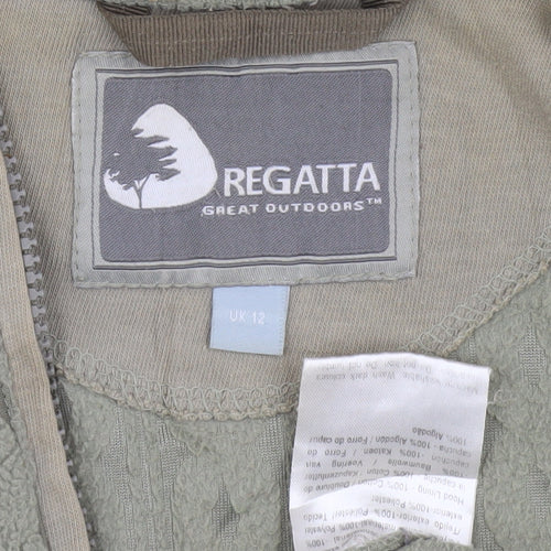 Regatta Women Green Hoodie UK 12 Zip Outdoor