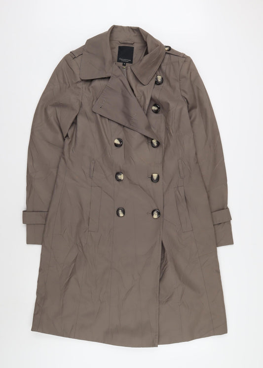 Debenhams Women's Brown Trench Coat Size 12