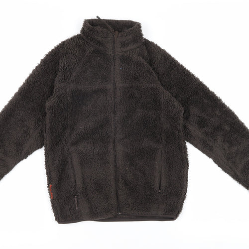 Mountainlife Boys Black Fleece Jacket Size 146 Full Zip