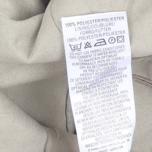 Vintage Marks and Spencer Beige Women's Mid-Length Coat
