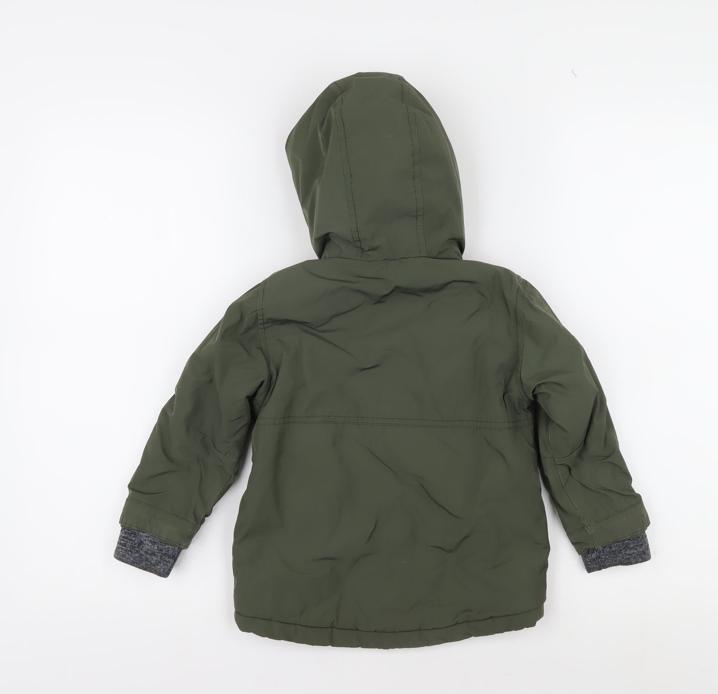 Next Boys Green Hooded Parka Jacket 2-3 Years