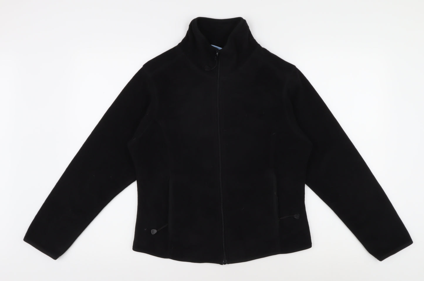 Blue Max Women's Black Microfleece Jacket Size 14