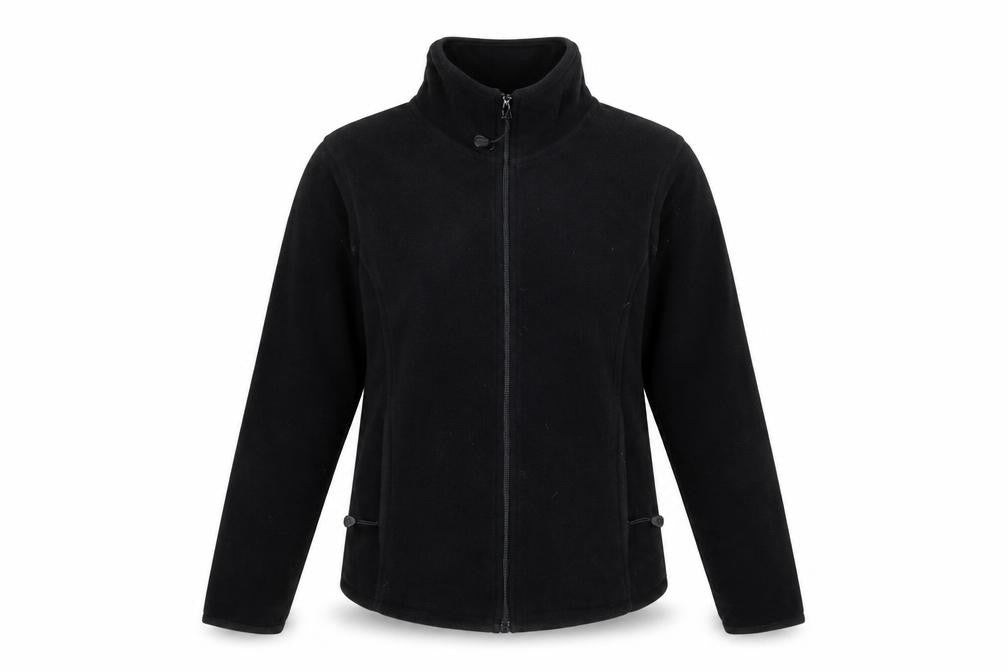 Front view of Blue Max Women's Black Microfleece Jacket, size 14