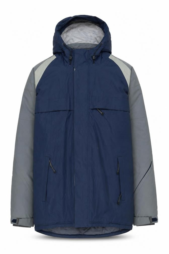 Front view of Marks & Spencer Men's Blue Hooded Parka M