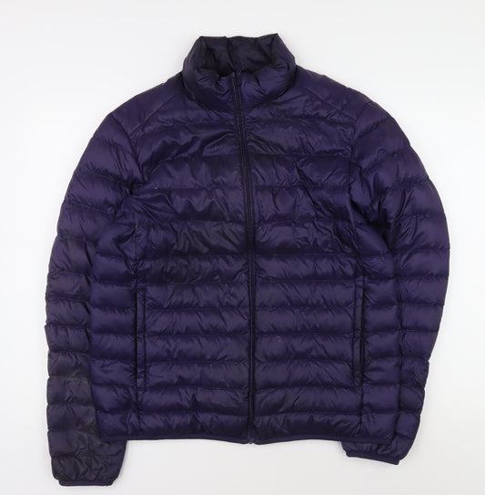 Uniqlo Women's Purple Puffer Jacket M, Lightweight