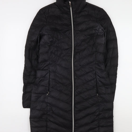 Geox Women's Black Puffer Coat, Size 6, Casual Style