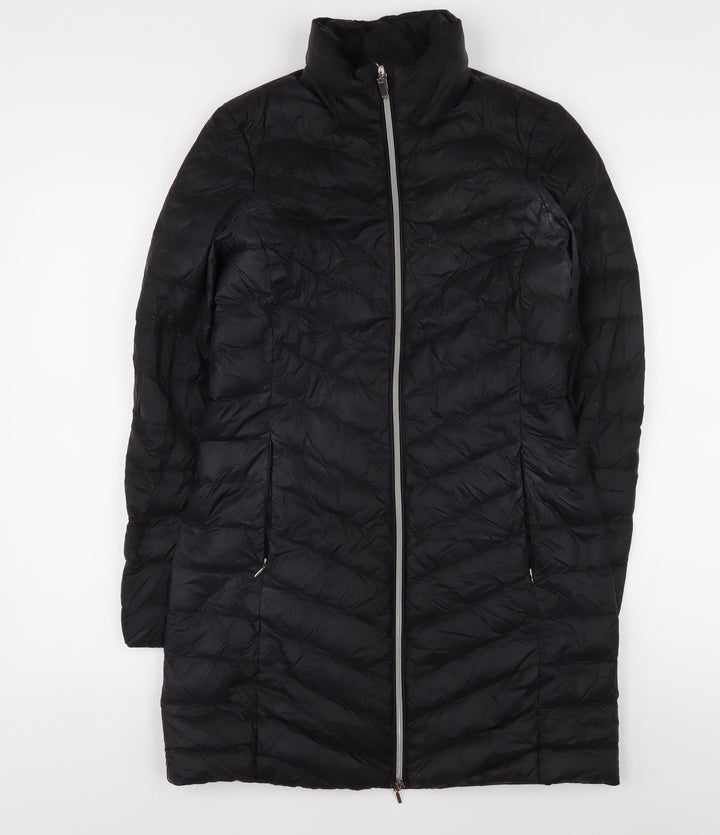Geox Women's Black Puffer Coat, Size 6, Casual Style