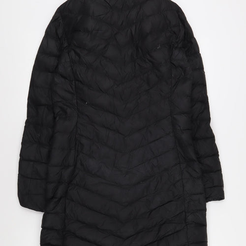 Geox Women's Black Puffer Coat, Size 6, Casual Style