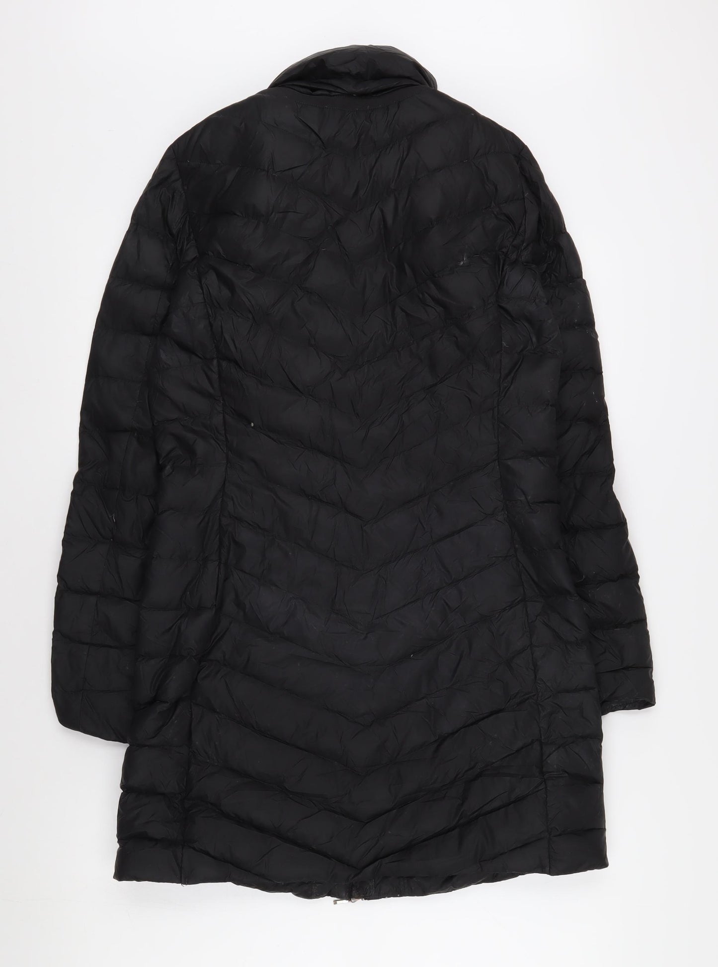 Geox Women's Black Puffer Coat, Size 6, Casual Style