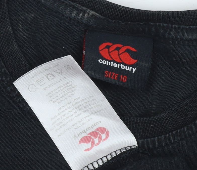 Canterbury Women's Black Size 10 Team T-Shirt
