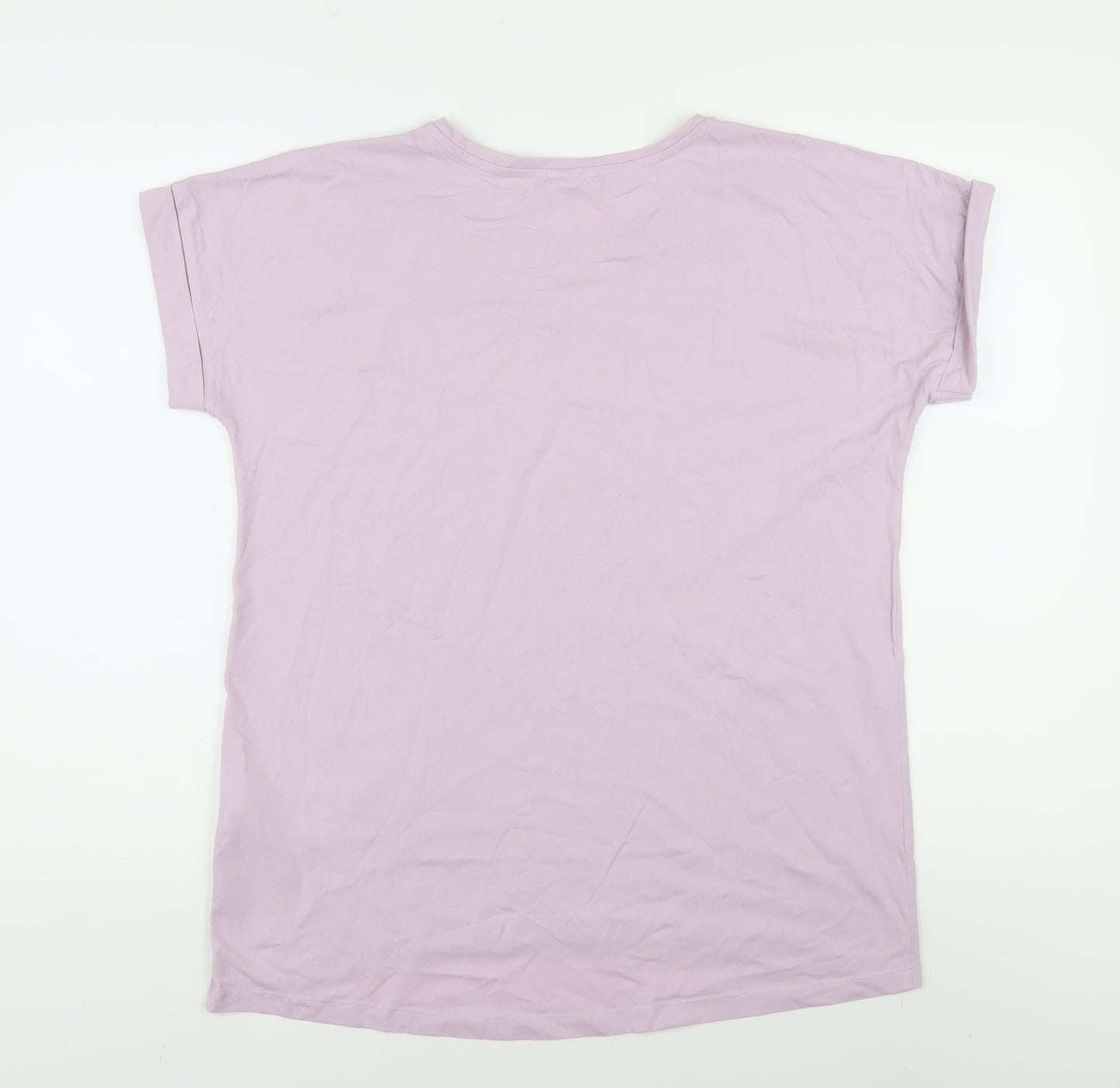 Jacqueline de Yong Women's Pink L Cotton Blend T-Shirt